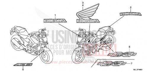 MARQUE/RAYURE NC750XDE de 2014